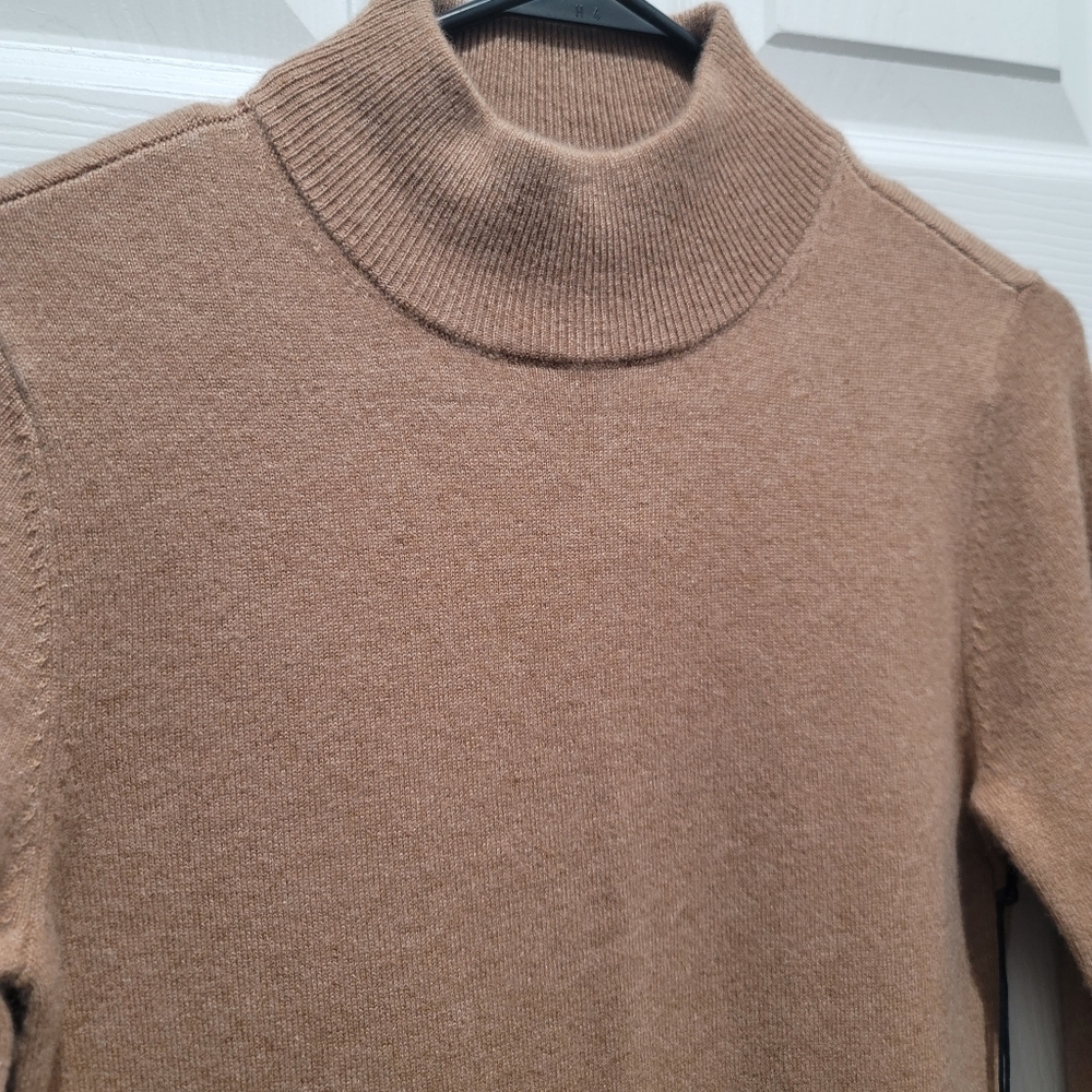 NWT Abercrombie Cashmere-Blend Mockneck Mini Sweater Dress XSP - Picture 3 of 11